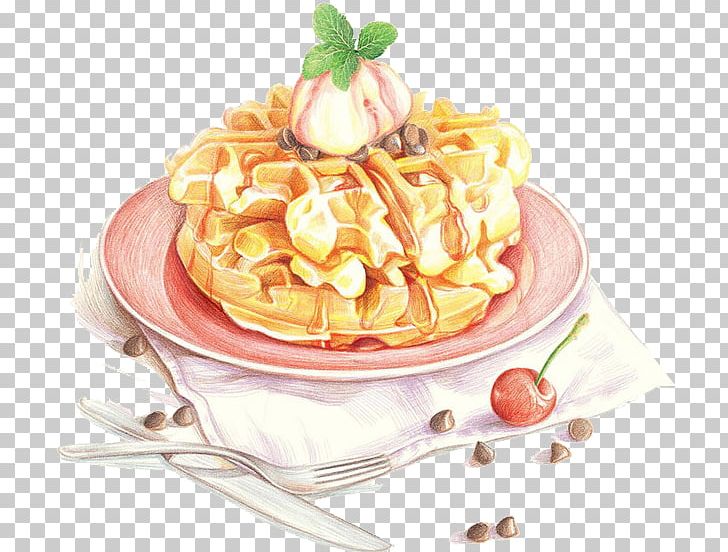 Waffle Pancake Crxeape Food Watercolor Painting PNG, Clipart, Belgian Waffle, Birthday Cake, Breakfast, Cake, Cakes Free PNG Download