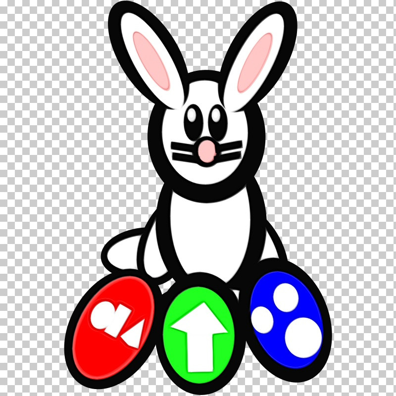 Easter Bunny PNG, Clipart, Circle, Easter Bunny, Green, Paint, Sticker Free PNG Download