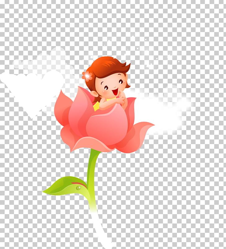 Child Cartoon Flower PNG, Clipart, Balloon Cartoon, Child, Childrens Day, Child Vector, Color Free PNG Download