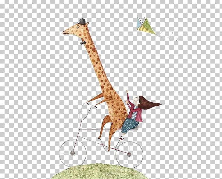 Giraffe VKontakte Art Illustrator Illustration PNG, Clipart, Animal, Animals, Bicycle, Cartoon, Cartoon Giraffe Free PNG Download