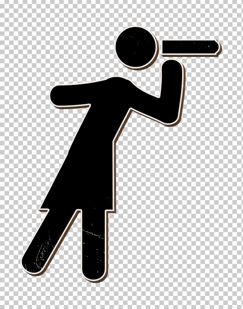 Woman Looking By A Spyglass Icon Spyglass Icon Humans 2 Icon PNG, Clipart, Cdr, Humans 2 Icon, Logo, People Icon, Silhouette Free PNG Download