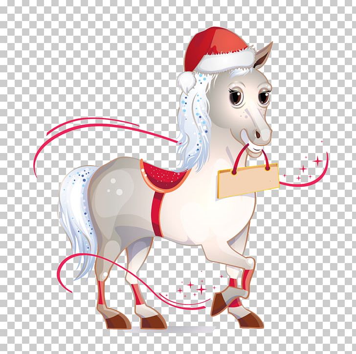 Horse Graphics Illustration PNG, Clipart, Animals, Cartoon, Christmas Day, Drawing, Fictional Character Free PNG Download