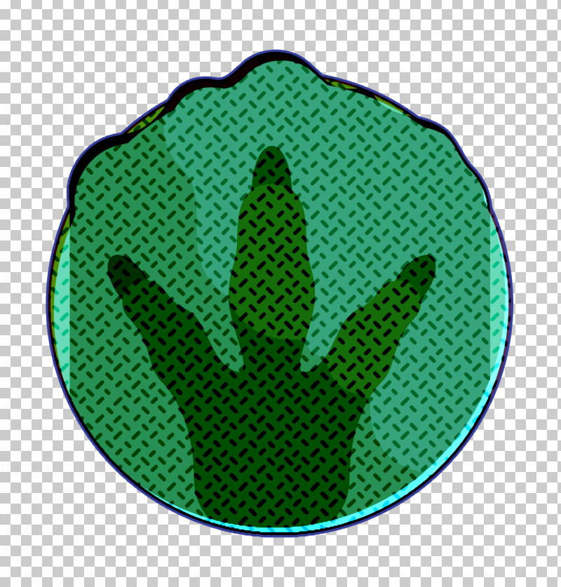 Prehistoric Icon Paw Icon Dinosaur Icon PNG, Clipart, Dinosaur Icon, Gesture, Green, Hand, Leaf Free PNG Download