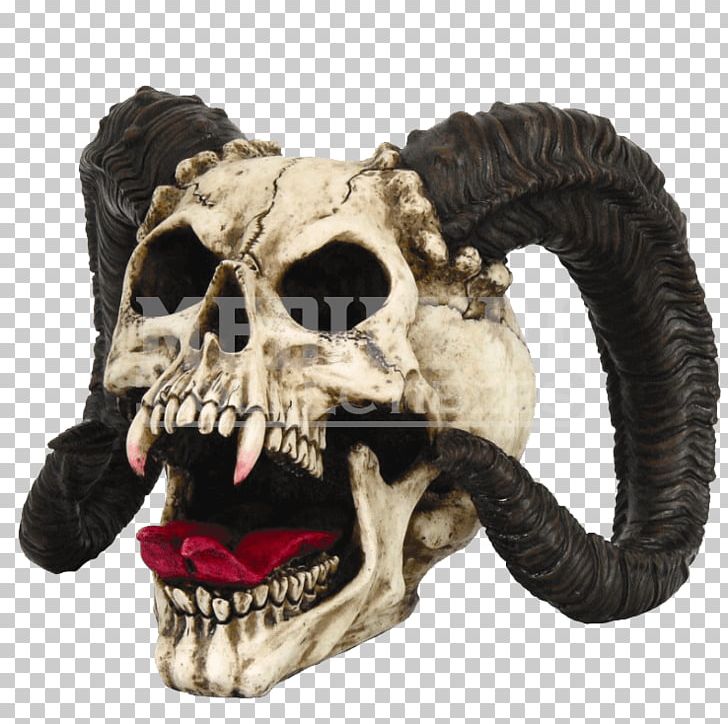 Demon Skull Figurine Statue Horn PNG, Clipart, Baphomet, Bone, Demon, Devil, Evil Free PNG Download