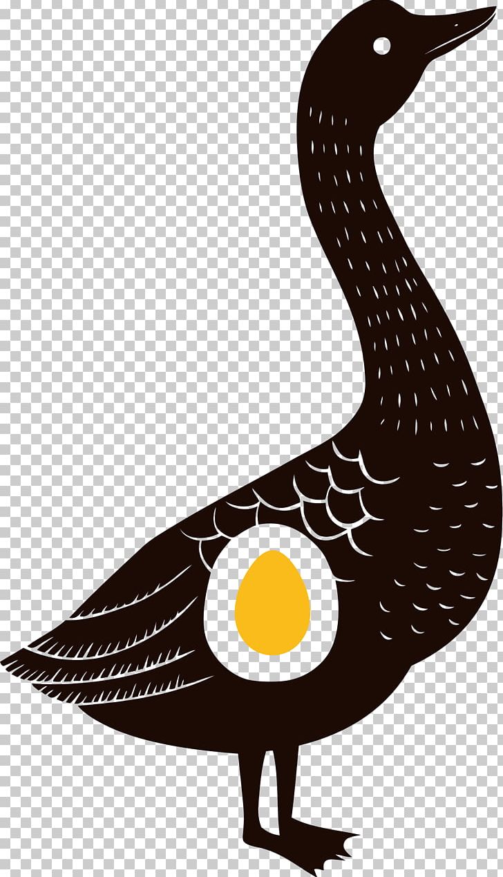 Duck Domestic Goose Drawing PNG, Clipart, Animals, Art, Beak, Bird, Black And White Free PNG Download
