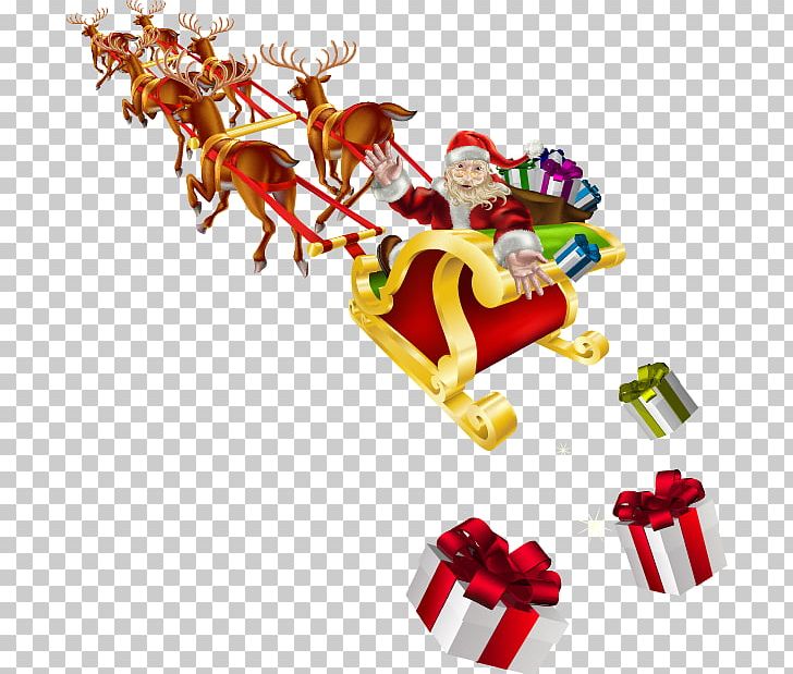 Santa Claus Sled Stock Photography Christmas PNG, Clipart, Cartoon, Cartoon Santa Claus, Christmas Decoration, Christmas Ornament, Fictional Character Free PNG Download