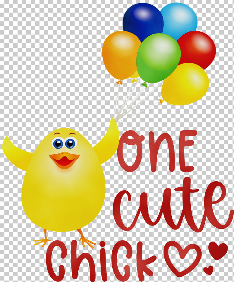 Smiley Smile Yellow Happiness Balloon PNG, Clipart, Balloon, Beak, Easter Day, Happiness, Happy Easter Free PNG Download