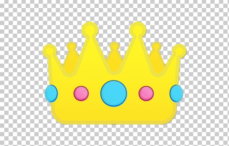 Crown PNG, Clipart, Crown, Paint, Watercolor, Wet Ink, Yellow Free PNG Download