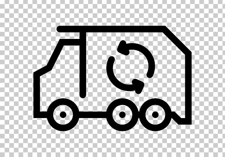 Garbage Truck Computer Icons Waste Recycling PNG, Clipart, Angle, Area, Black, Black And White, Brand Free PNG Download