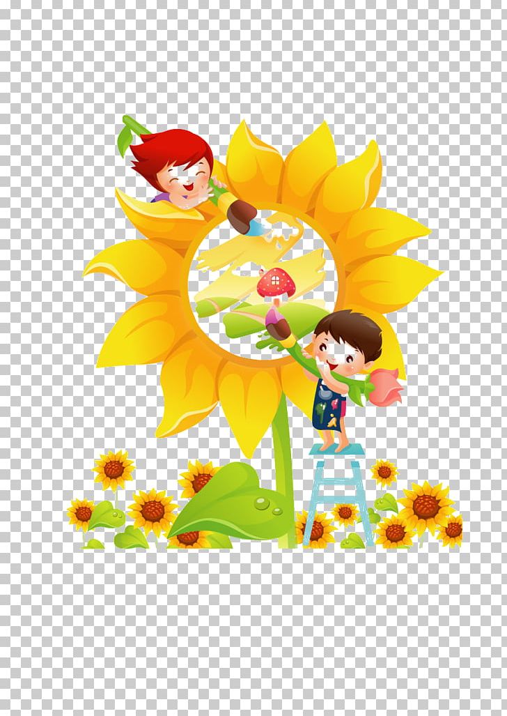 Cartoon Child PNG, Clipart, Children, Computer Wallpaper, Dahlia, Daisy Family, Flower Free PNG Download