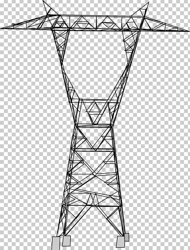 Drawing Transmission Tower Electric Power Transmission Overhead Power Line High Voltage PNG, Clipart, Angle, Area, Black And White, Deviantart, Drawing Free PNG Download