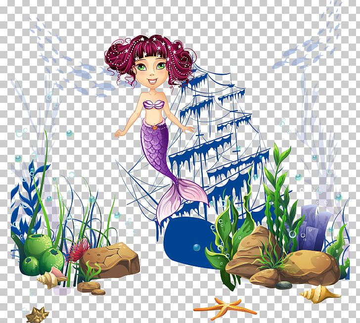 Floral Design Drawing PNG, Clipart, Animation, Ariel Mermaid, Cartoon, Fictional Character, Flower Free PNG Download