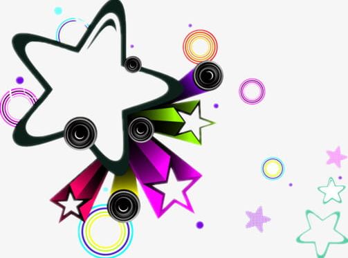 Colored Stars Background PNG, Clipart, A Perspective View, Circles, Colored Clipart, Design, Design Elements Free PNG Download