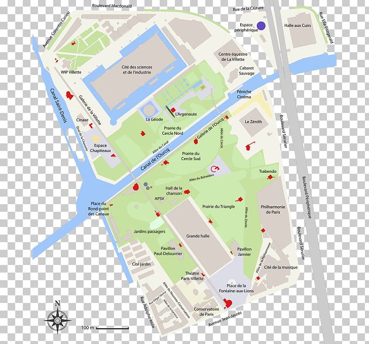 Parc De La Villette Bassin De La Villette Park Canal De L'Ourcq PNG, Clipart,  Free PNG Download