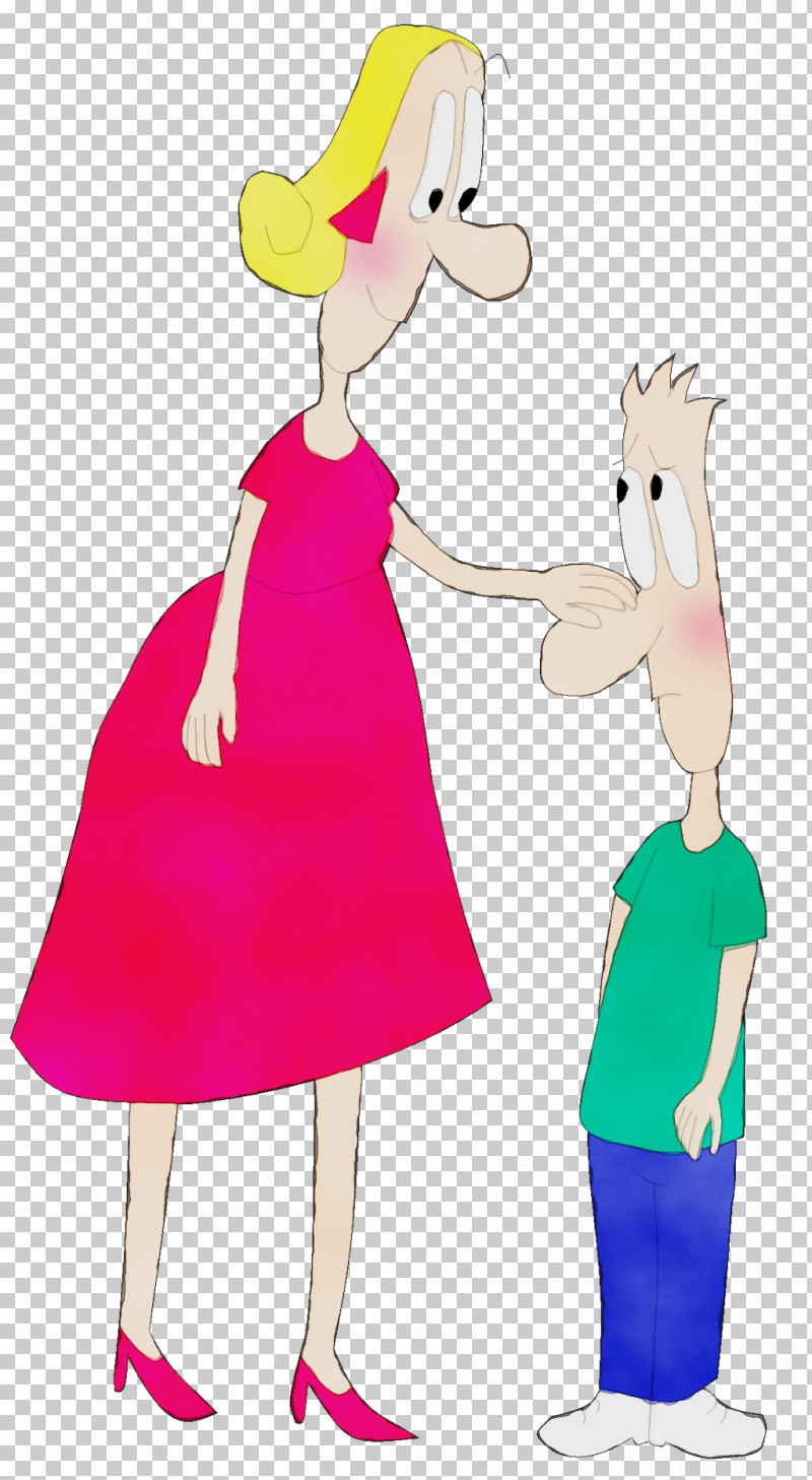 Dress Cartoon Character Pink M Behavior PNG, Clipart, Behavior, Cartoon, Character, Character Created By, Dress Free PNG Download
