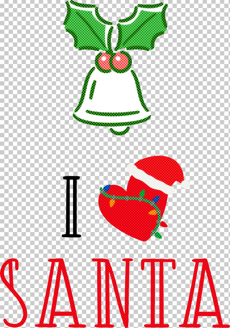 I Love Santa Santa Christmas PNG, Clipart, Black, Christmas, Christmas Day, Fine Arts, Heart Santa Free PNG Download