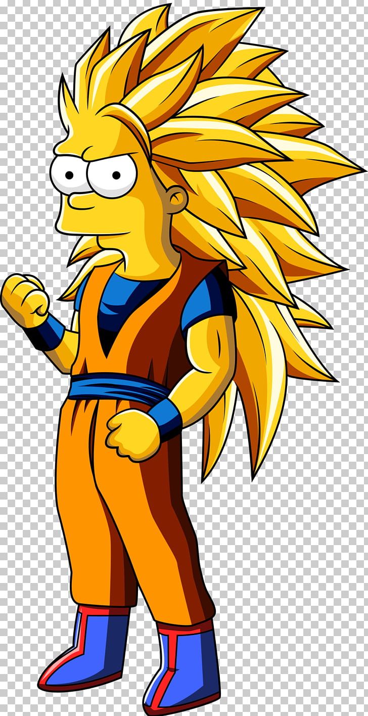 Bart Simpson Goku Homer Simpson Super Saiya Drawing PNG, Clipart, Art, Artwork, Bart Simpson, Cartoon, Character Free PNG Download