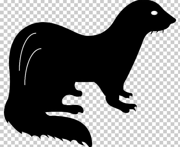 Ferret Silhouette PNG, Clipart, Animals, Black, Black And White, Blackfooted Ferret, Carnivoran Free PNG Download