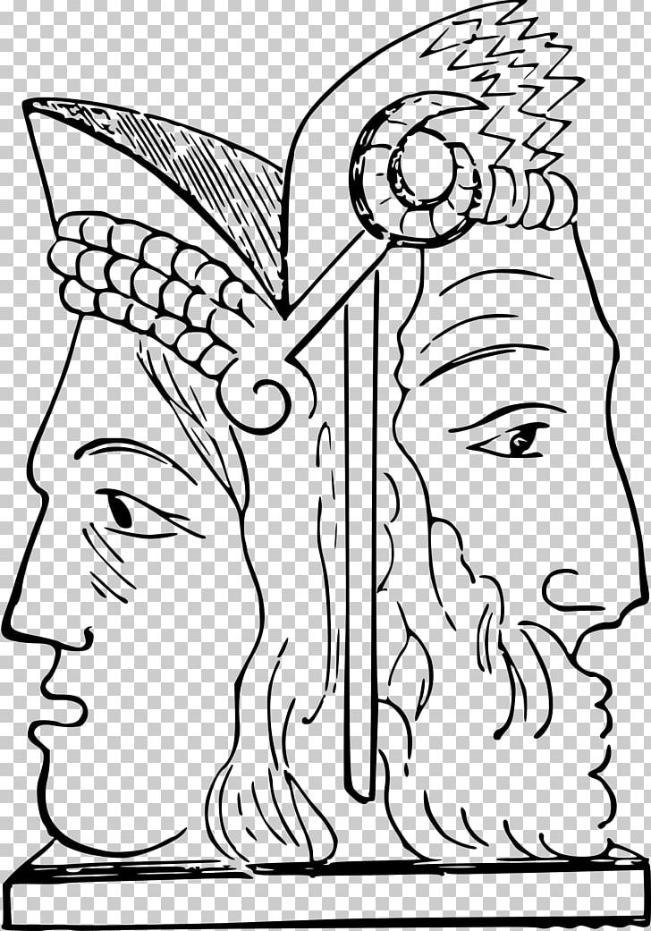 Janus PNG, Clipart, Angle, Area, Art, Black And White, Clip Art Free PNG Download
