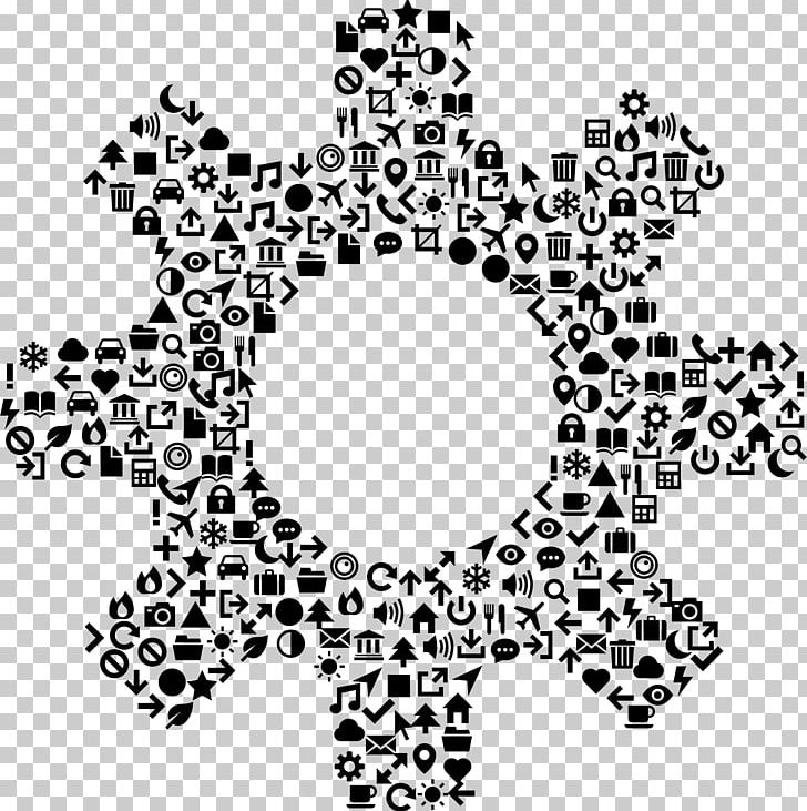 Symbol Gear Computer Icons PNG, Clipart, Area, Black, Black And White, Carnivoran, Circle Free PNG Download