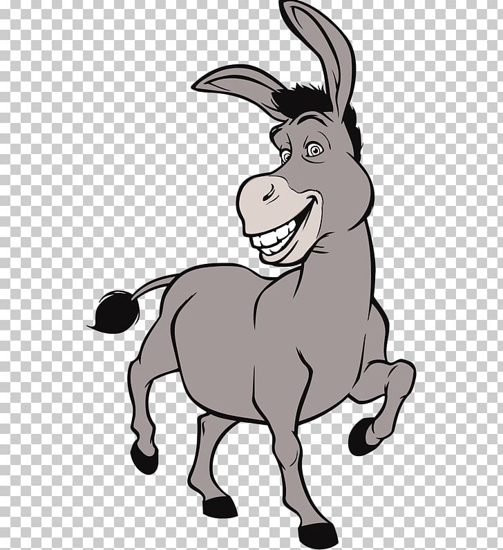 smiling donkey clipart