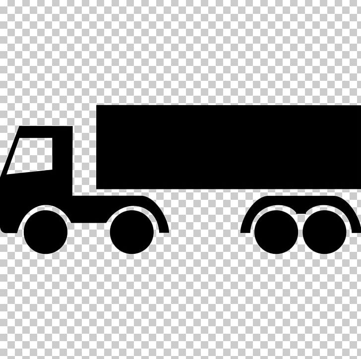 Car Semi-trailer Truck Tow Truck Computer Icons PNG, Clipart, Angle, Black, Black And White, Brand, Car Free PNG Download