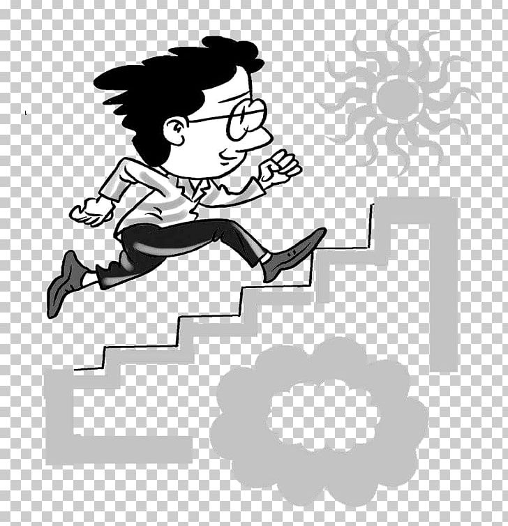 Stairs Business PNG, Clipart, Athlete Running, Athletics Running, Black, Black And White, Cartoon Free PNG Download