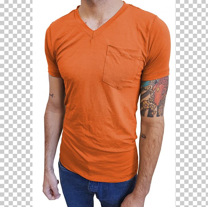 T-shirt Neck PNG, Clipart, Camiseta, Clothing, Long Sleeved T Shirt, Neck, Orange Free PNG Download