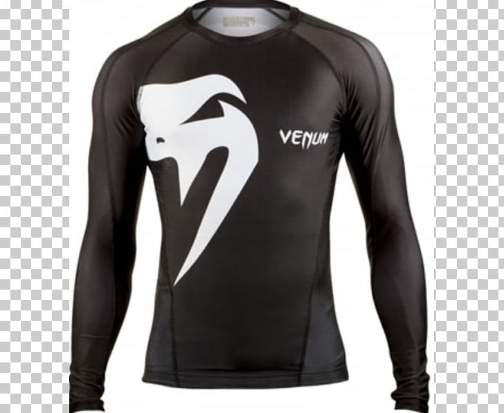 Long-sleeved T-shirt Venum Rash Guard PNG, Clipart, Active Shirt, Black, Brand, Brazilian Jiujitsu, Casual Free PNG Download