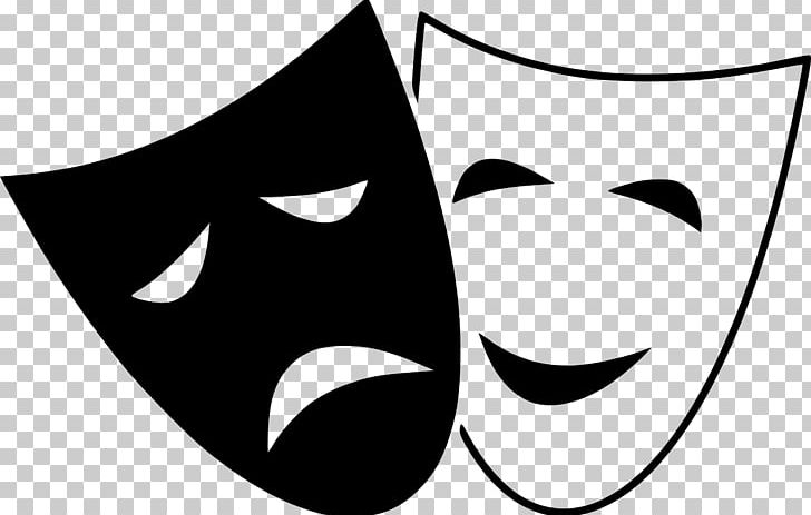 Theatre Tragedy Mask PNG, Clipart, Acting, Art, Artwork, Black, Black And White Free PNG Download