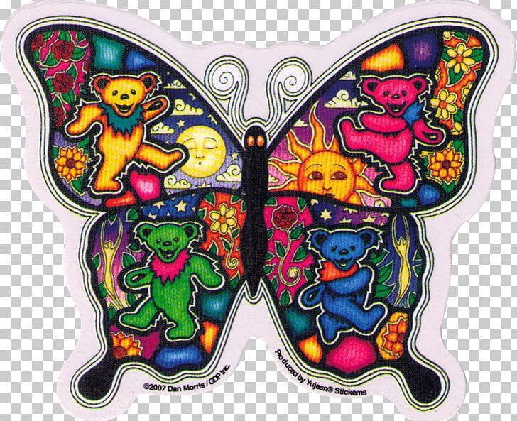 Grateful Dead Decal Woodstock Sticker PNG, Clipart, Art, Bumper Sticker, Butterfly, Dance, Decal Free PNG Download