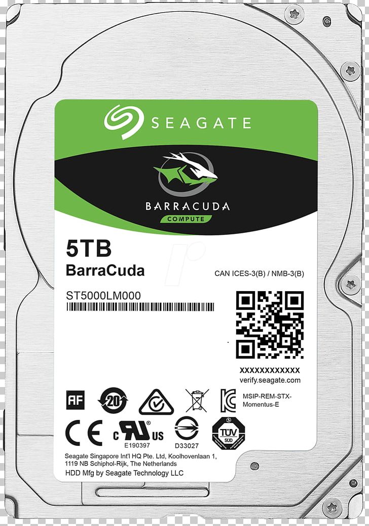 Laptop Serial ATA Hard Drives Seagate Barracuda Seagate Guardian Series BarraCuda SATA HDD PNG, Clipart, Barracuda, Brand, Cache, Electronics, Hard Drives Free PNG Download