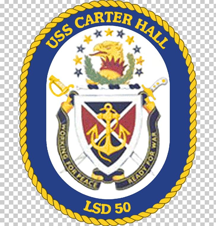 United States Of America USS Carter Hall (LSD-50) United States Navy Dock Landing Ship PNG, Clipart, Badge, Crest, Dock Landing Ship, Emblem, Military Free PNG Download