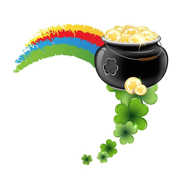 Clover Rainbow Saint Patrick's Day PNG, Clipart, Clover, Encapsulated Postscript, Flowers, Fourleaf Clover, Fruit Free PNG Download