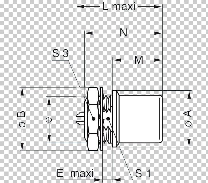 Push–pull Connector LEMO Electrical Connector Panel Nut /m/02csf PNG, Clipart, Angle, Black And White, Circle, Clamp, Diagram Free PNG Download