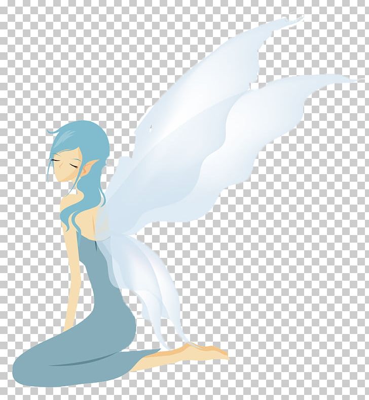 Fairy Illustration PNG, Clipart, Anime, Art, Blue Abstract, Blue Background, Blue Flower Free PNG Download