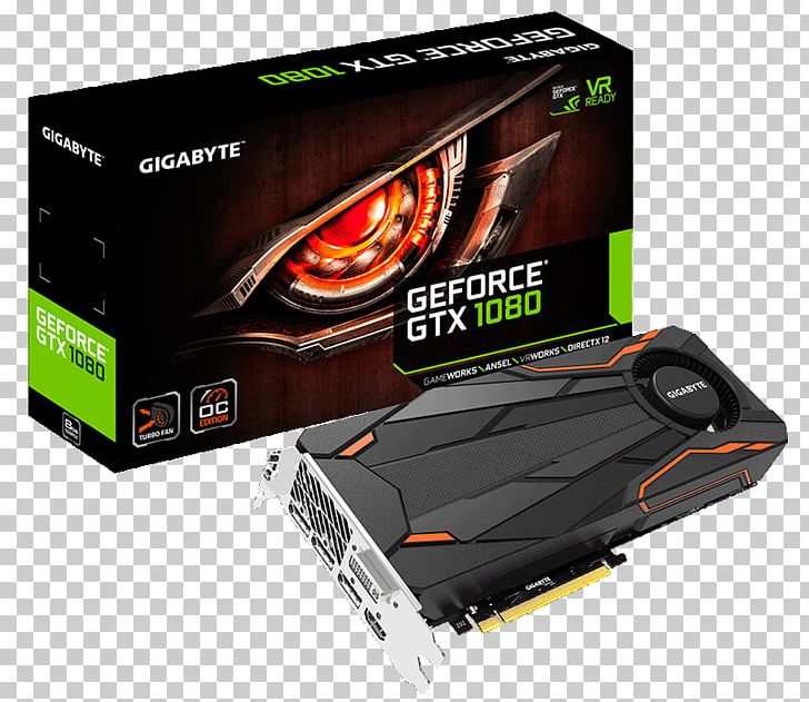 Graphics Cards & Video Adapters 英伟达精视GTX 1080 Gigabyte Technology GeForce PNG, Clipart, Brand, Computer, Computer Component, Computer System Cooling Parts, Electronic Device Free PNG Download