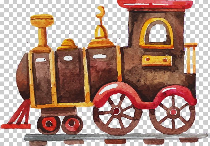 Toy Trains & Train Sets Drawing Watercolor Painting Child PNG, Clipart, Amp, Cart, Child, Decal, Drawing Free PNG Download