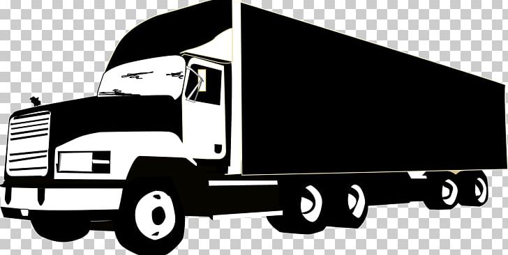 Pickup Truck Semi-trailer Truck PNG, Clipart, Black And White, Brand, Car, Cargo, Cars Free PNG Download