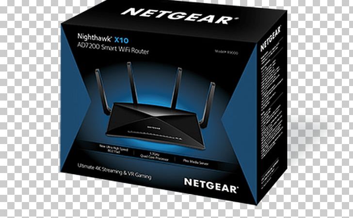 NETGEAR Nighthawk X10 Wi-Fi Wireless Router PNG, Clipart, Brand, Data Transfer Rate, Electronics Accessory, Ieee 80211, Ieee 80211ac Free PNG Download