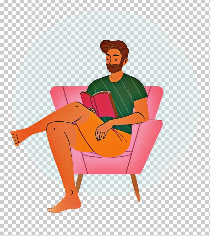 Reading Book Free Time Sofa PNG, Clipart, Behavior, Cartoon, Chair, Character, Free Time Free PNG Download