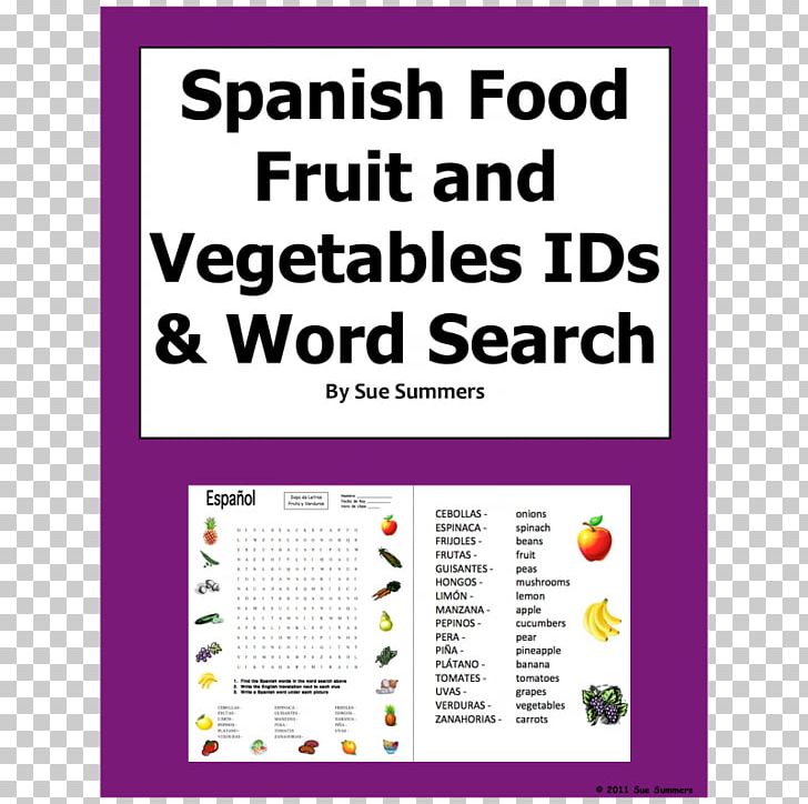Fruit Vegetable Document Spanish Language Word Search PNG, Clipart, Advanced Micro Devices, Area, Brand, Centimeter, Diagram Free PNG Download