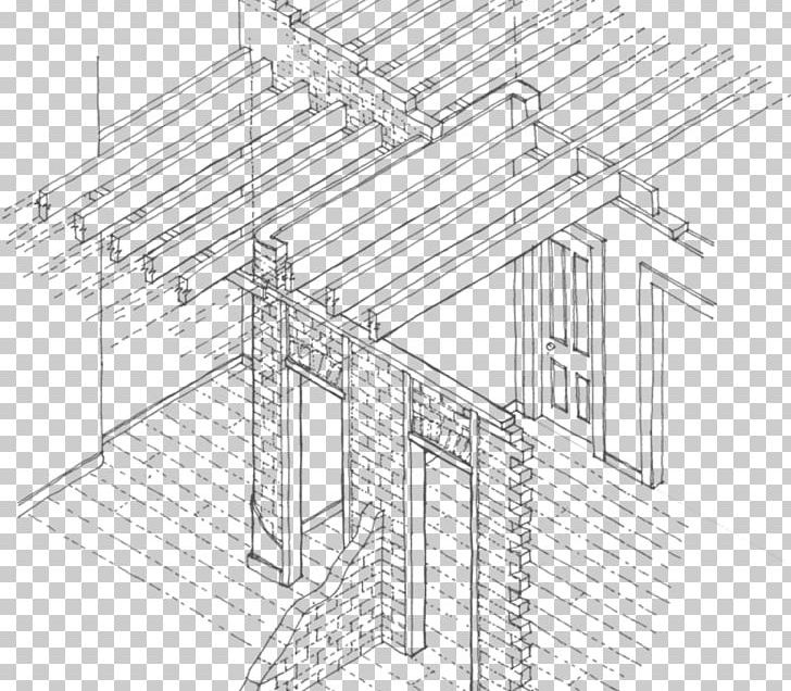 Roof Load-bearing Wall Joist Building PNG, Clipart, Angle, Architecture, Artwork, Black And White, Brick Free PNG Download