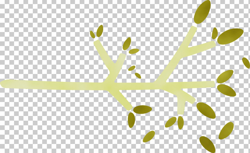 Twig Plant Stem Leaf Yellow Computer PNG, Clipart, Computer, Leaf, Line, M, Meter Free PNG Download