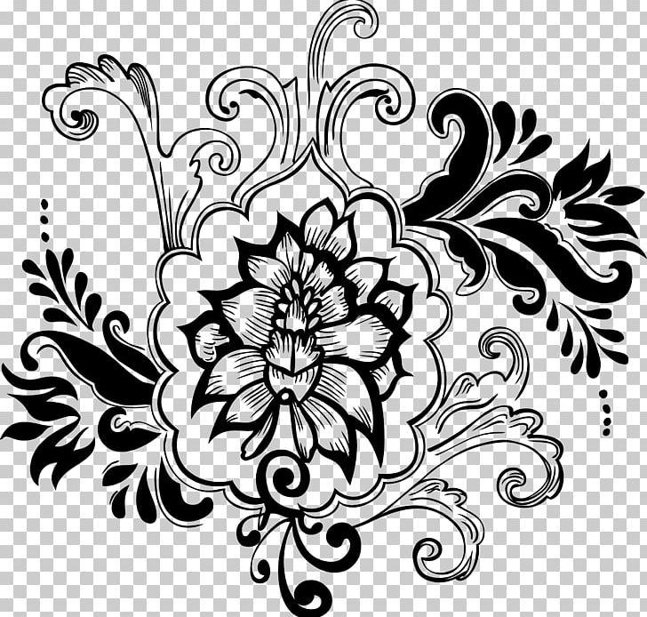Floral Design Flower Decorative Arts Ornament PNG, Clipart, Art, Artwork, Black, Black And White, Circle Free PNG Download
