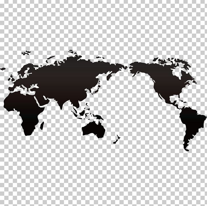 World Map Miller Cylindrical Projection Globe PNG, Clipart, Arrow, Arrows, Black, Black And White, Border Free PNG Download