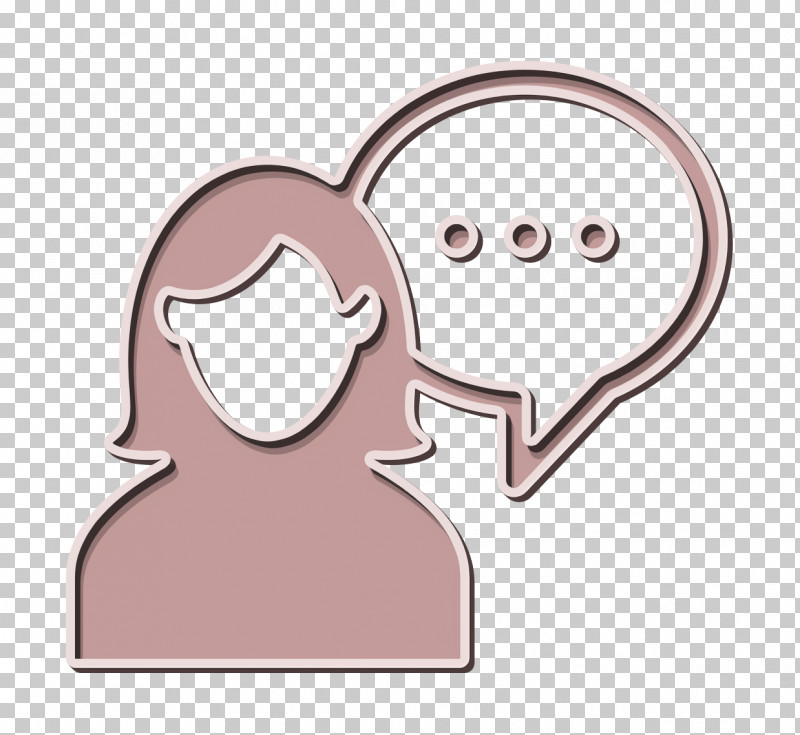 Woman Icon People Icon Talking Icon PNG, Clipart, Emoticon, Online Chat, People Icon, Smile, Smiley Free PNG Download