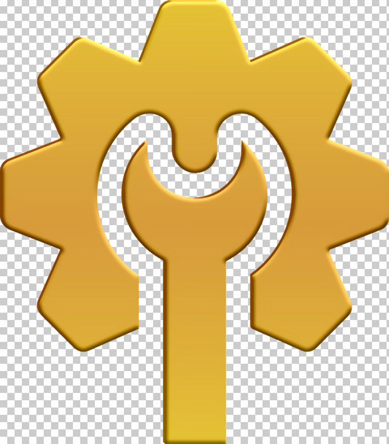 Wrench Icon Industry Icon Gear Icon PNG, Clipart, Gear Icon, Industry Icon, Meter, Wrench Icon, Yellow Free PNG Download