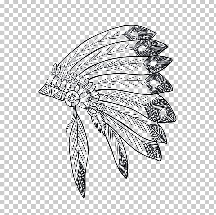 War Bonnet Indigenous Peoples Of The Americas Native Americans In The United States Headgear PNG, Clipart, Americans, Artwork, Black And White, Hand, Indigenous Peoples Of The Americas Free PNG Download