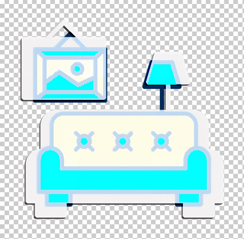 Interiors Icon Living Room Icon Sofa Icon PNG, Clipart, Aqua, Azure, Blue, Interiors Icon, Line Free PNG Download